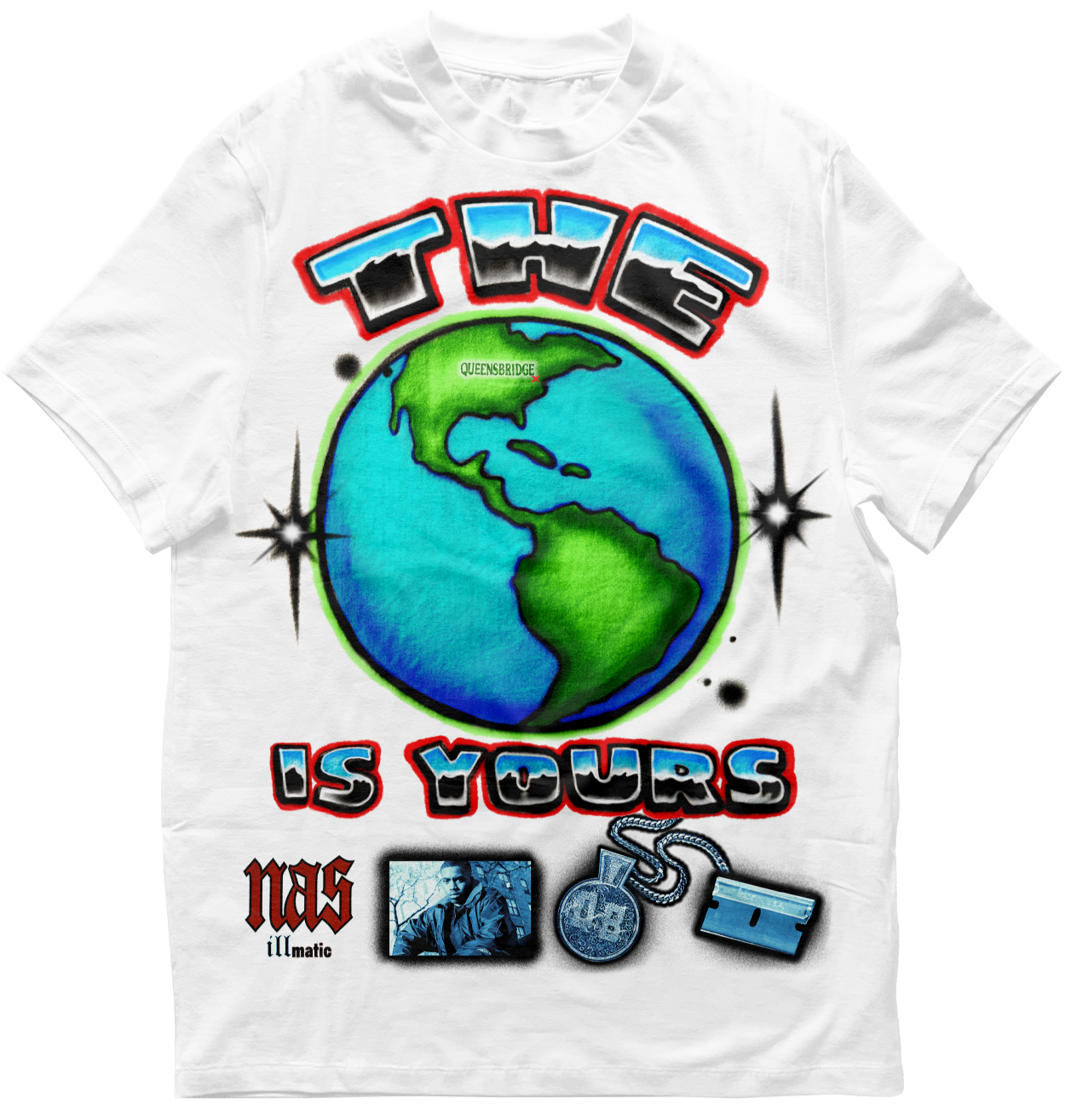 Nas "World Is Yours" Airbrush Tee