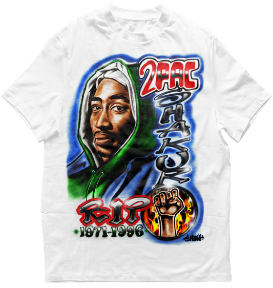 "2 Pac" Makavelli Airbrush Tee